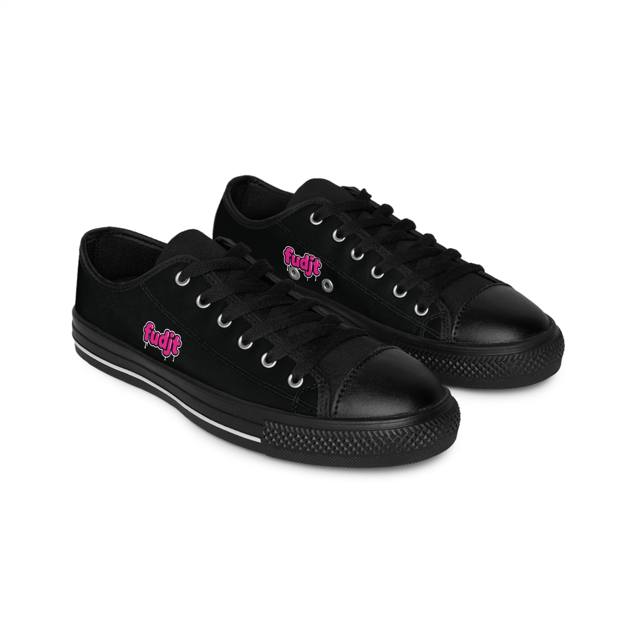 Black fudjt Pink Drip Sneakers | Men & Boys