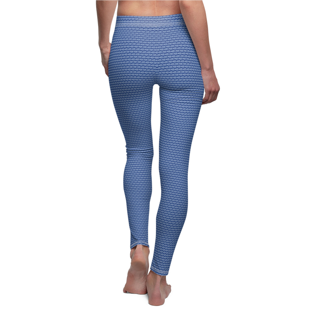 Dark Blue fudjt Unbroken Chain .5 Casual Leggings