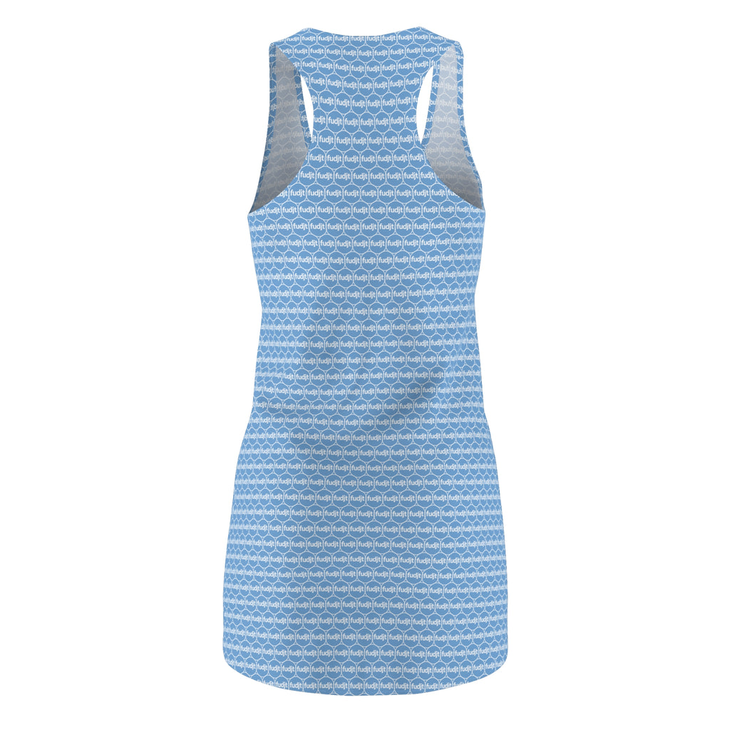 Light Blue fudjt Unbroken Chain 1.25 Chic Racerback Dress