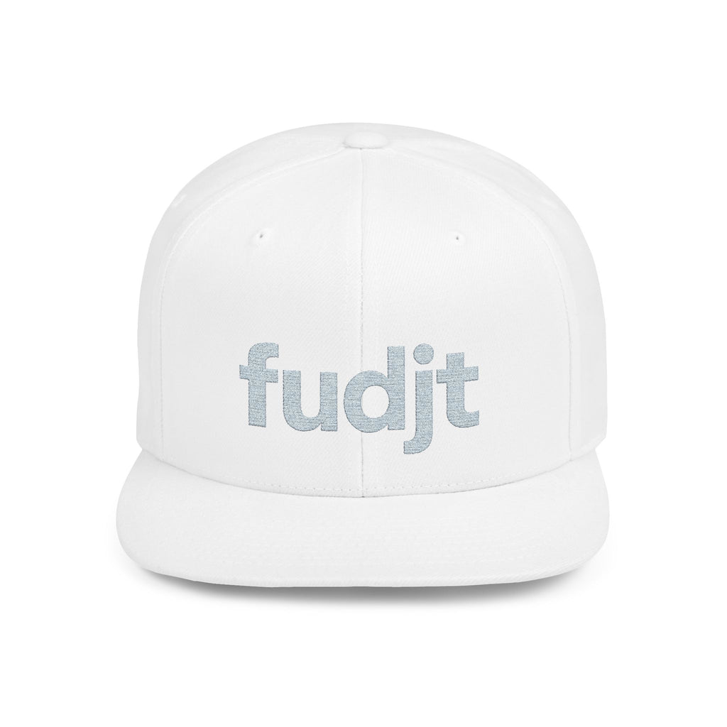Stylish Flat Bill Snapback Gray fudjt Streetwear Logo Cap | 7 Colors