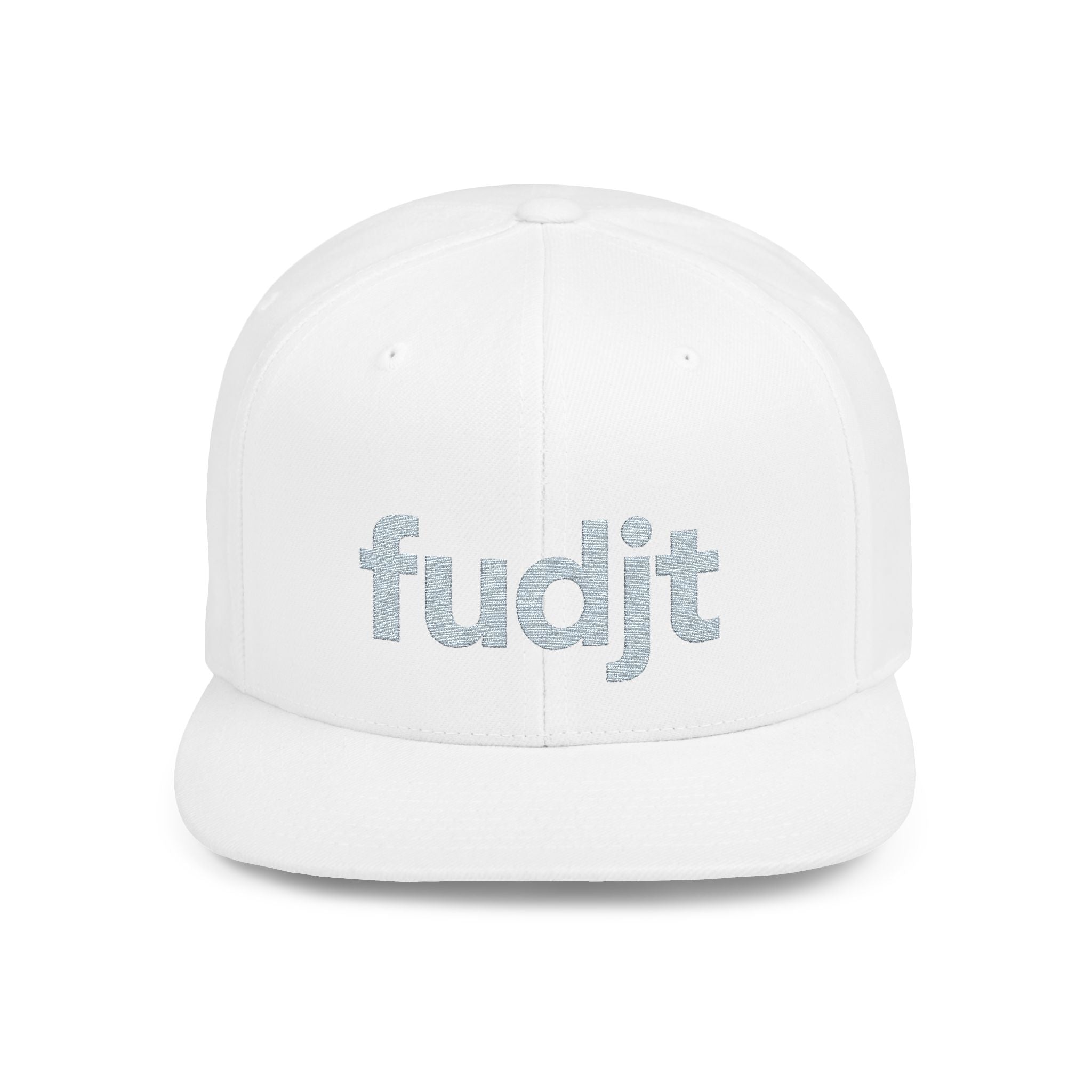 Stylish Flat Bill Snapback Gray fudjt Streetwear Logo Cap | 7 Colors