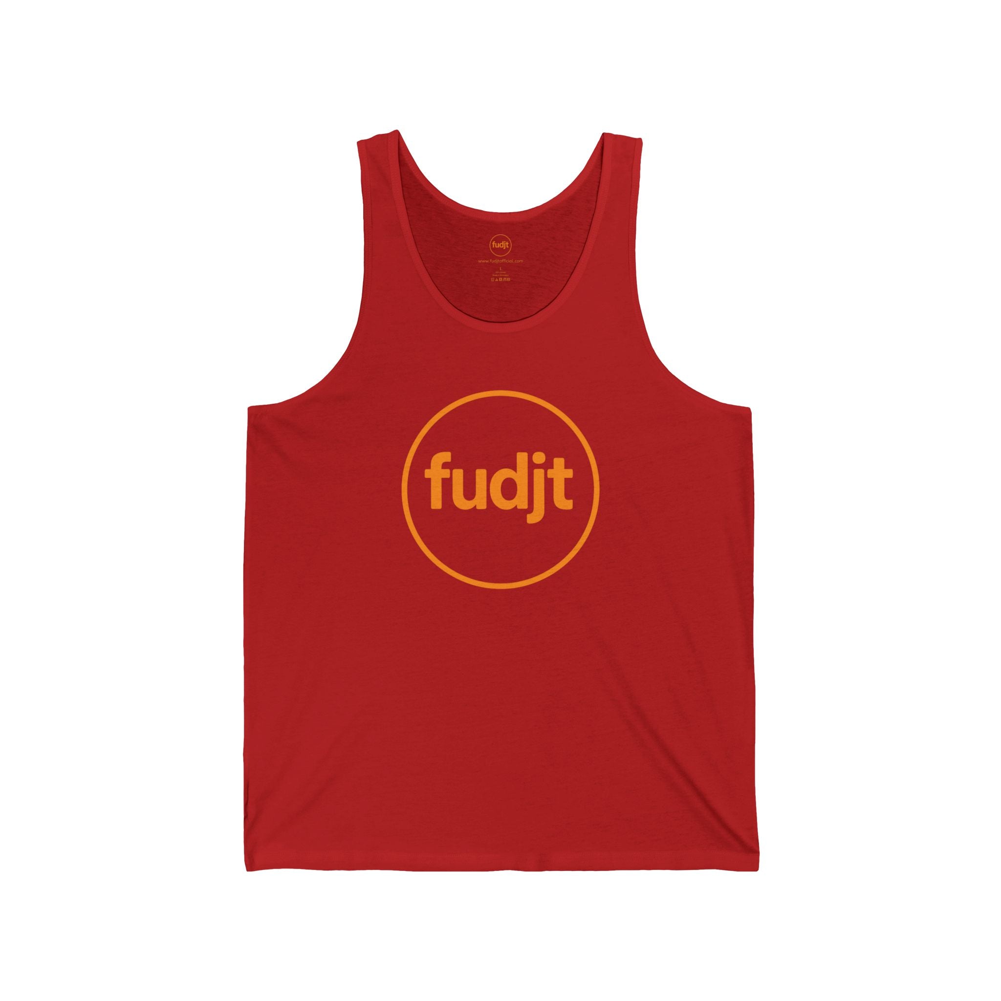Orange fudjt Circle - Unisex Jersey Tank | 4 Colors
