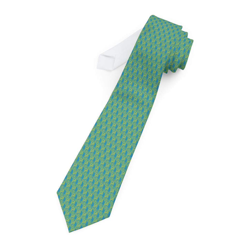 Turquoise Golden fudjt No Kings Necktie