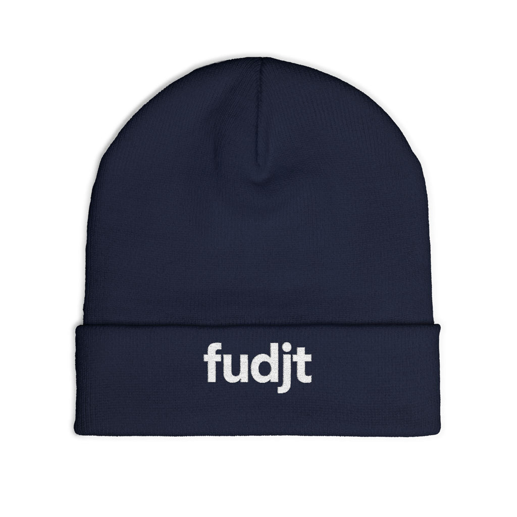 Stylish & Cozy fudjt Knit Beanie | White Embroidery | 5 Colors