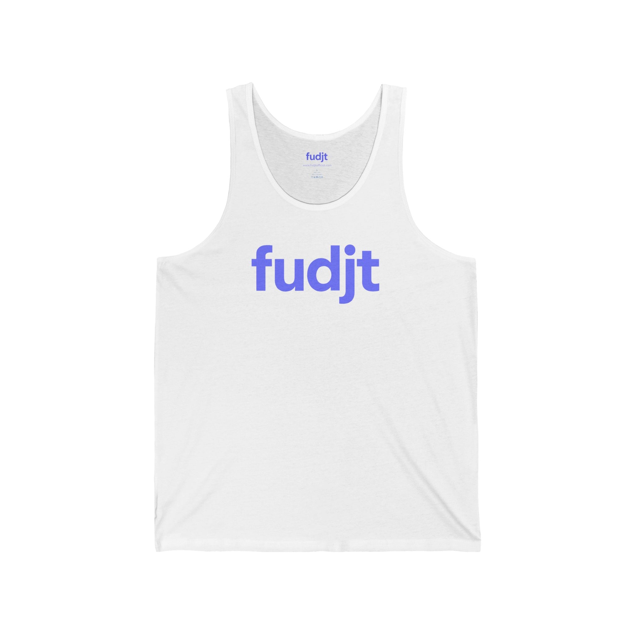 Light Blue fudjt logo - Unisex Jersey Tank | 6 Colors