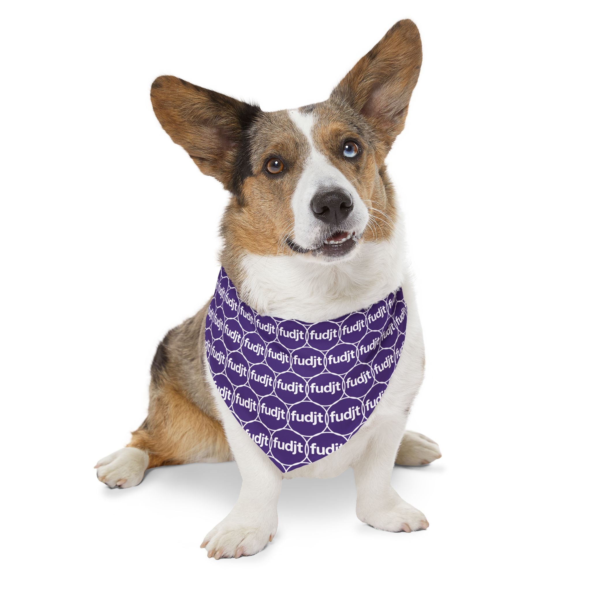 Purple Unbroken Chain 1.25  Bandana Collar for Dogs, Cats & More | 4 Sizes