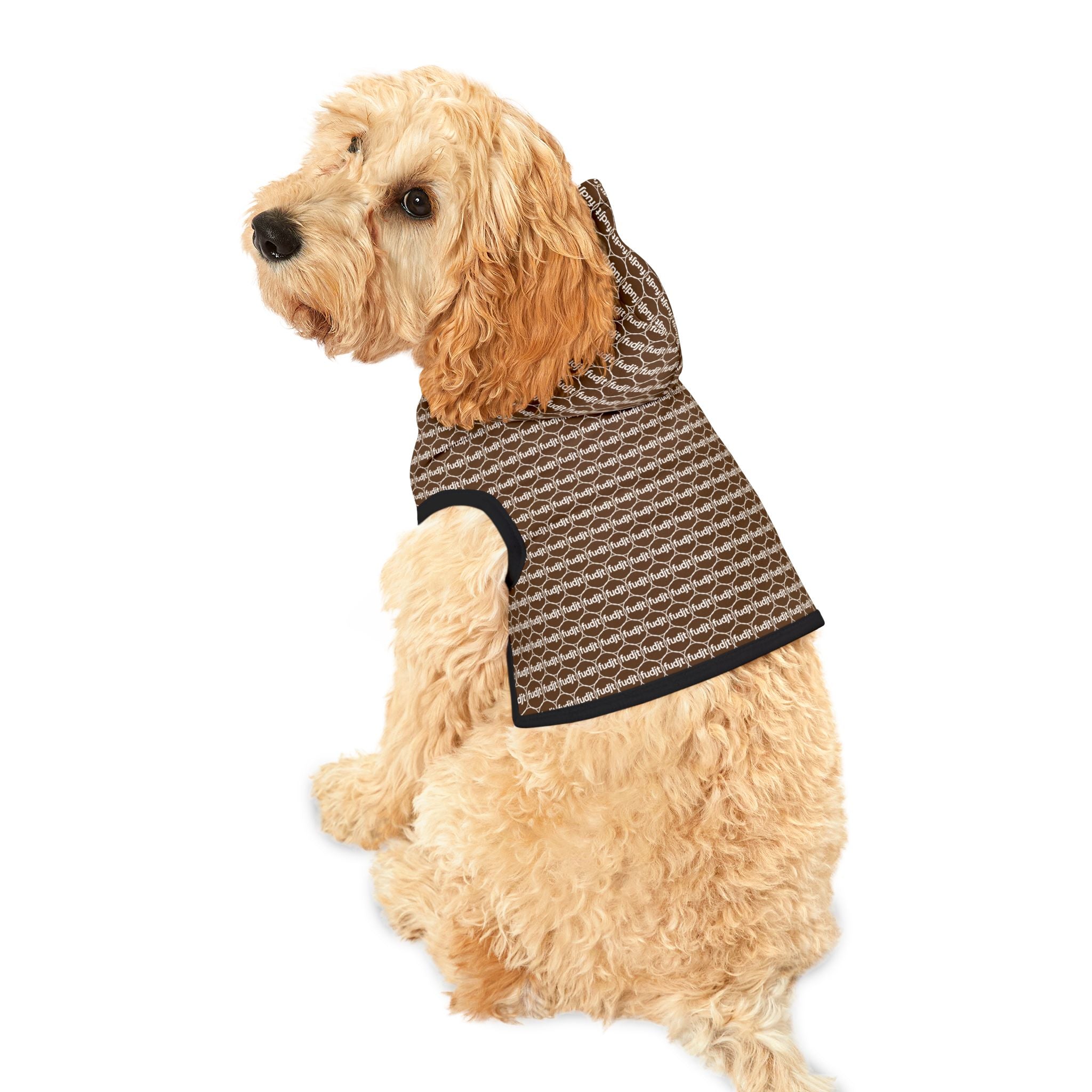 Brown fudjt Pet Hoodie | Unbroken Chain 1.25 | 7 Sizes