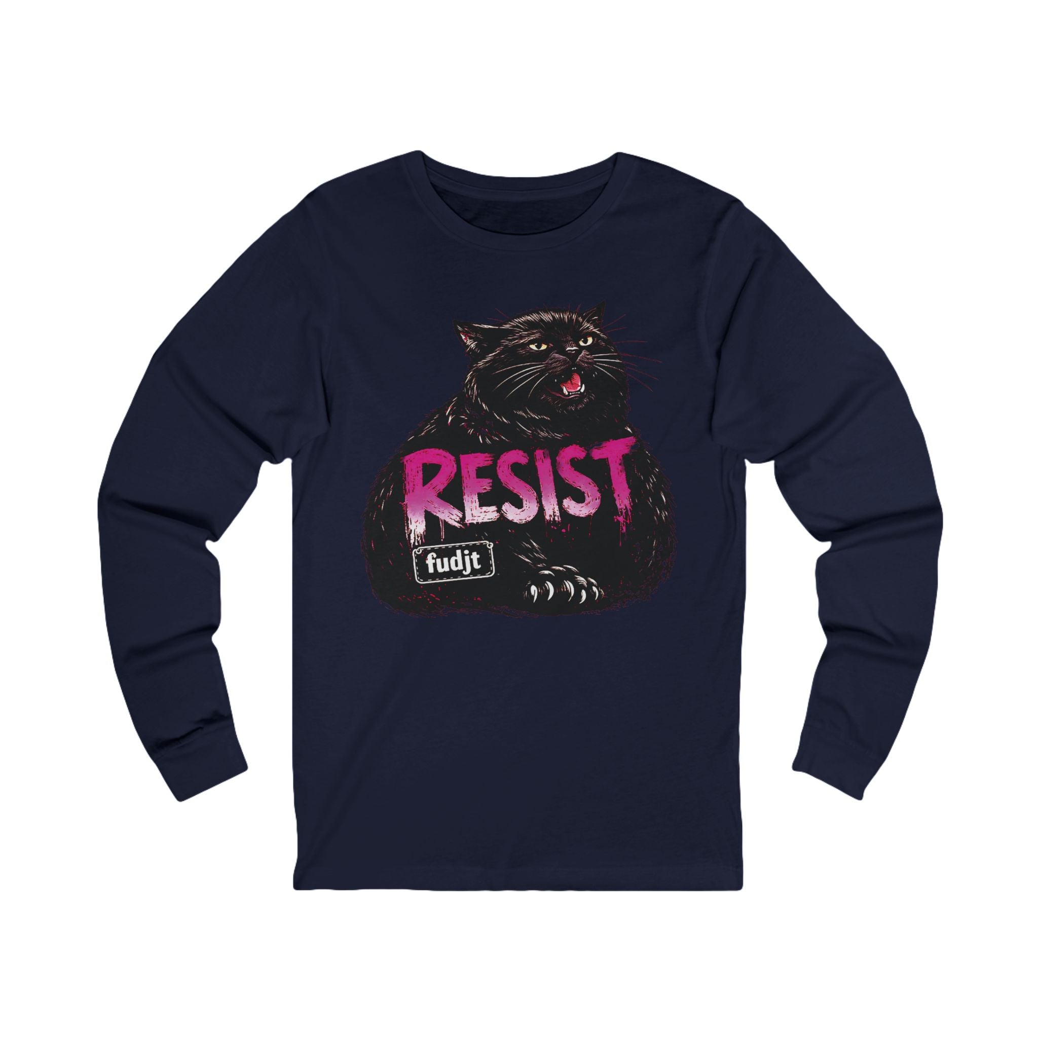 fudjt Resist Long Sleeve Tee | Black Pussycat | 13 Colors