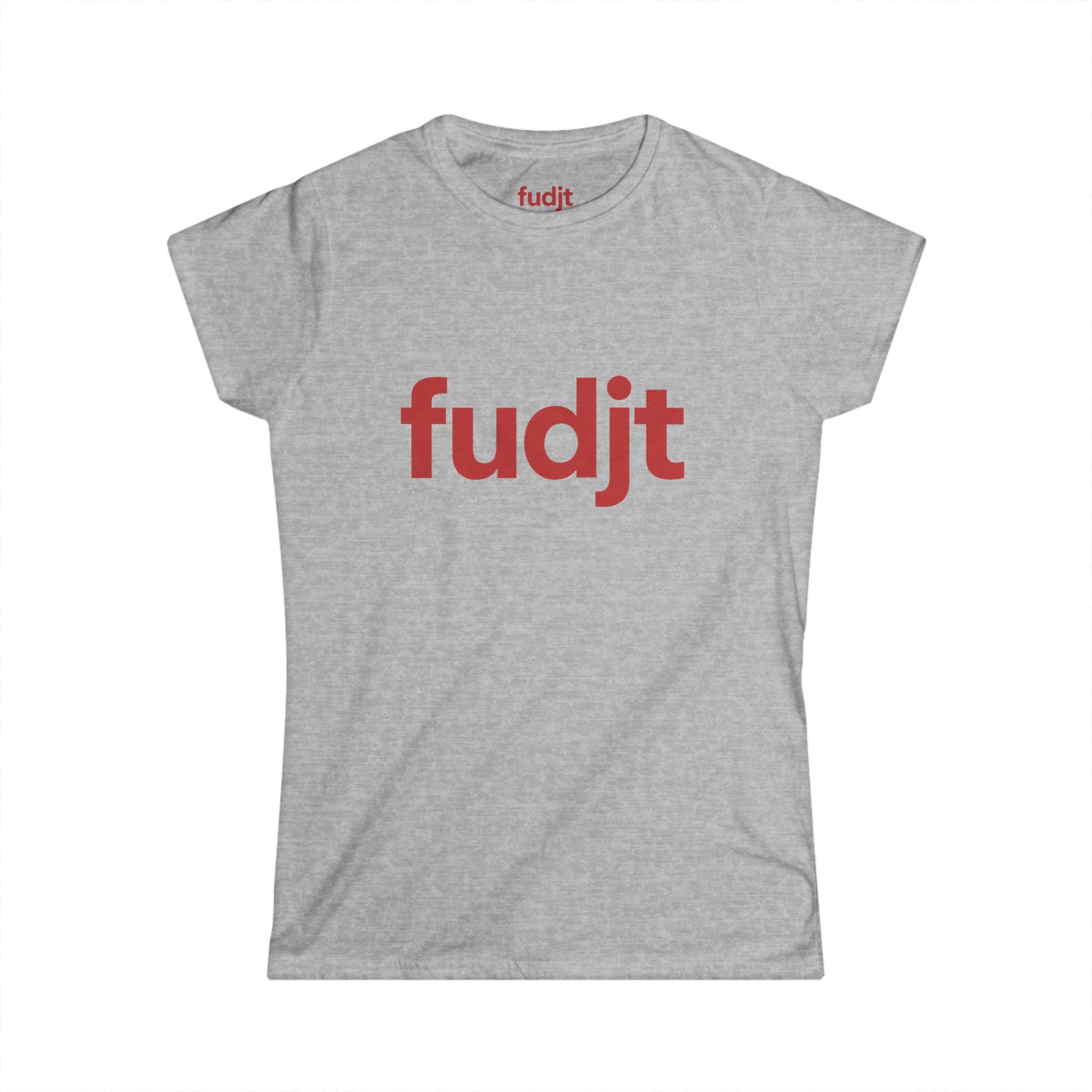 Women's Red fudjt logo Comfy Stylie Tee | 11 Colors