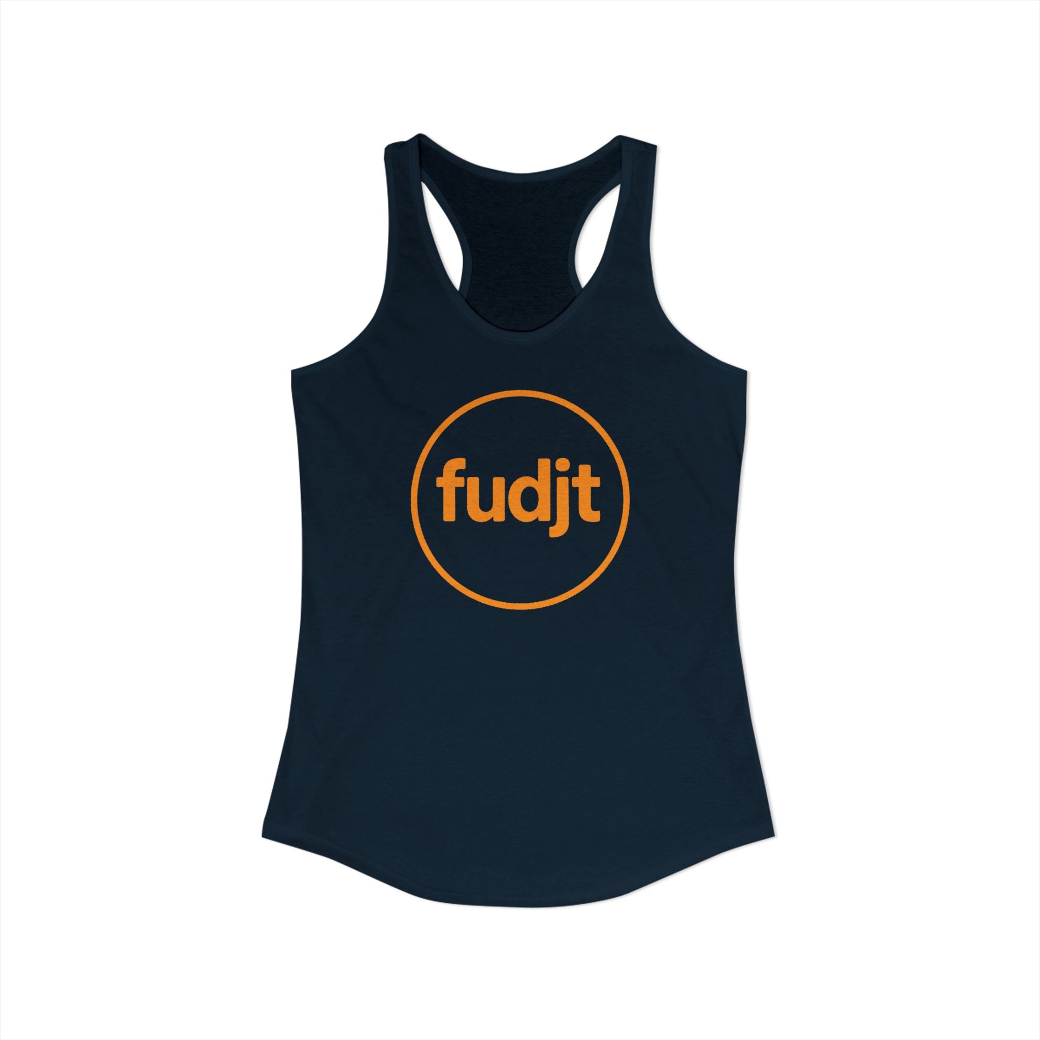 Orange fudjt Circle Women's Racerback Tank, Perfect Relaxed Fit | 5 Colors