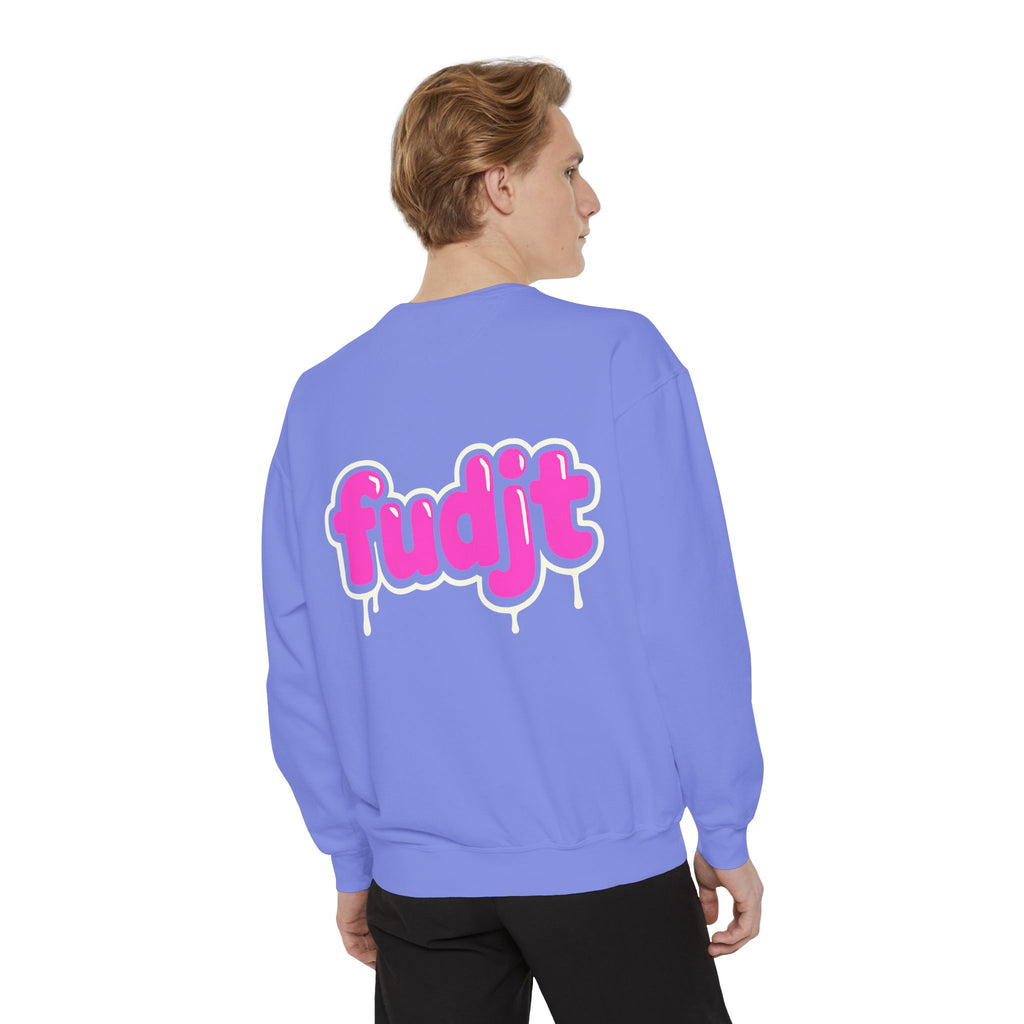 Rebel Loon fudjt Retro Wildlife Crewneck, Bold Pink Drip Backside | 14 Colors