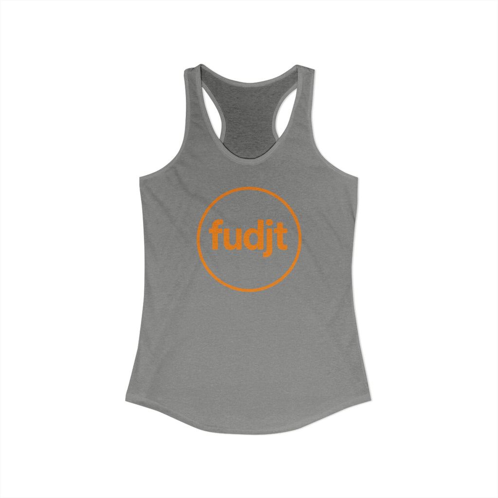 Orange fudjt Circle Women's Racerback Tank, Perfect Relaxed Fit | 5 Colors