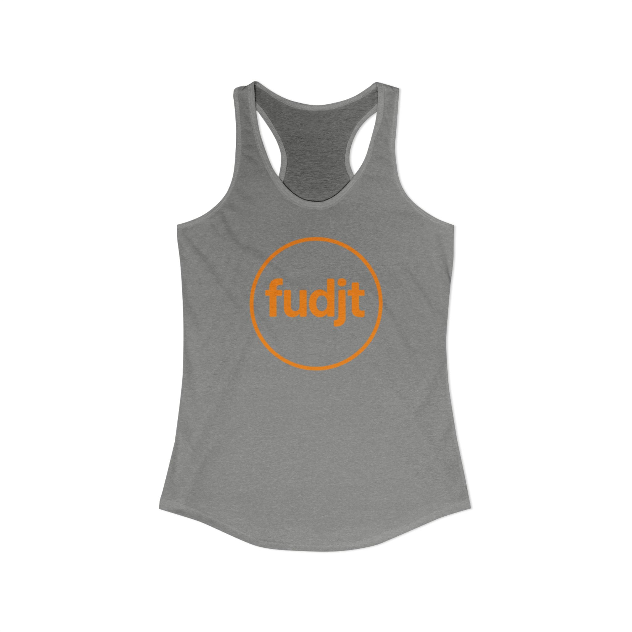 Orange fudjt Circle Women's Racerback Tank, Perfect Relaxed Fit | 5 Colors