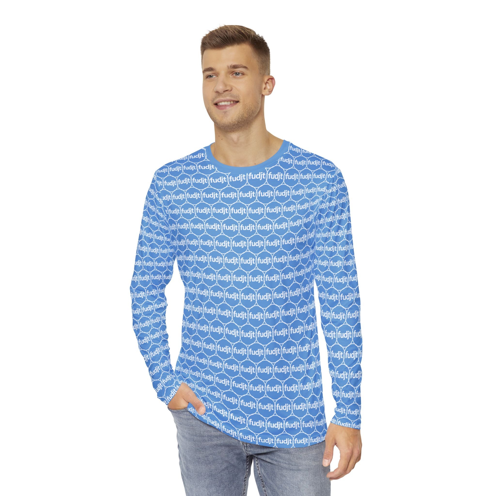 Light Blue fudjt Unbroken Chain 2.5 Fluid Vibes Long Sleeve Shirt