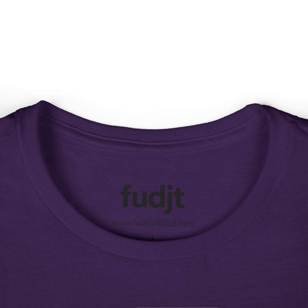 Women's Black fudjt logo Comfy Stylie Tee | 12 Colors