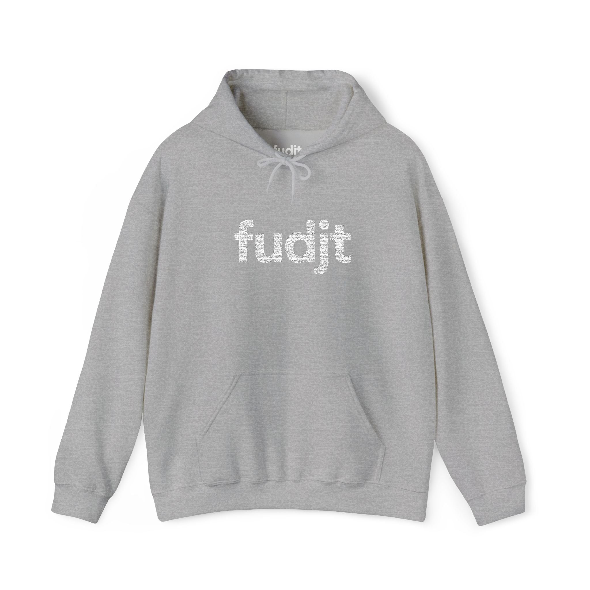 White fudjt Embroidered Heavy Blend Hooded Sweatshirt | 15 Colors | Stand For Something.