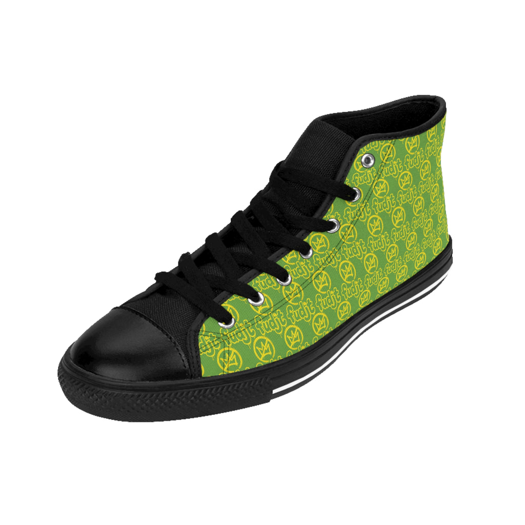 Green Golden fudjt No Kings Street Style Sneakers | Men & Boys 1 High Top