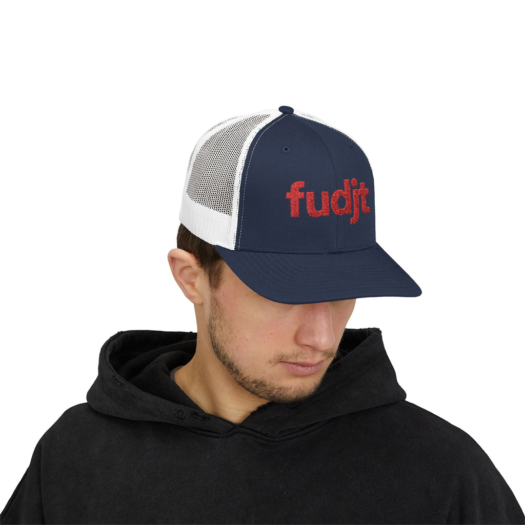 Red fudjt logo Snapback Trucker Cap | 6 Colors
