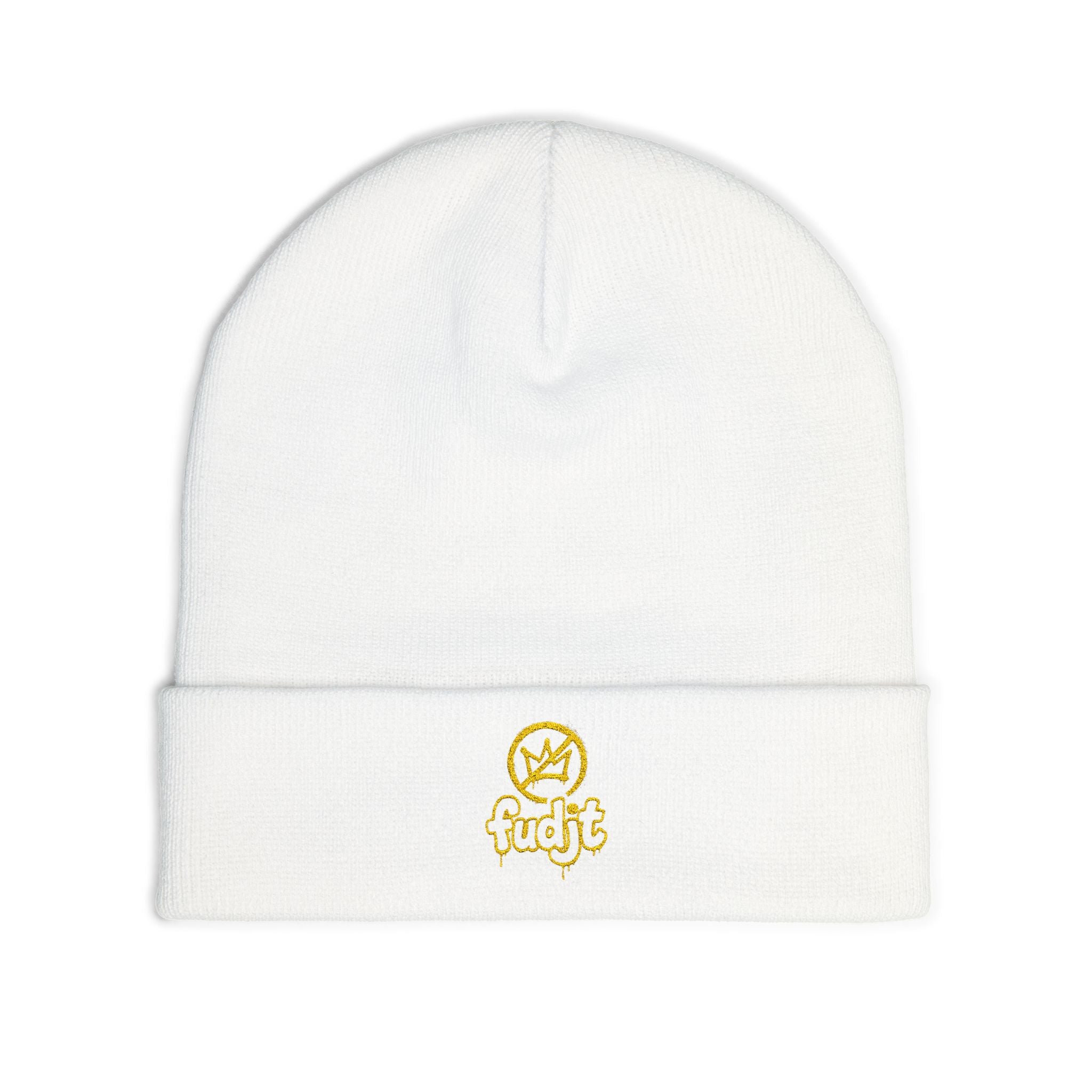 fudjt No Kings Knit Beanie | Gold Embroidery | 6 Colors