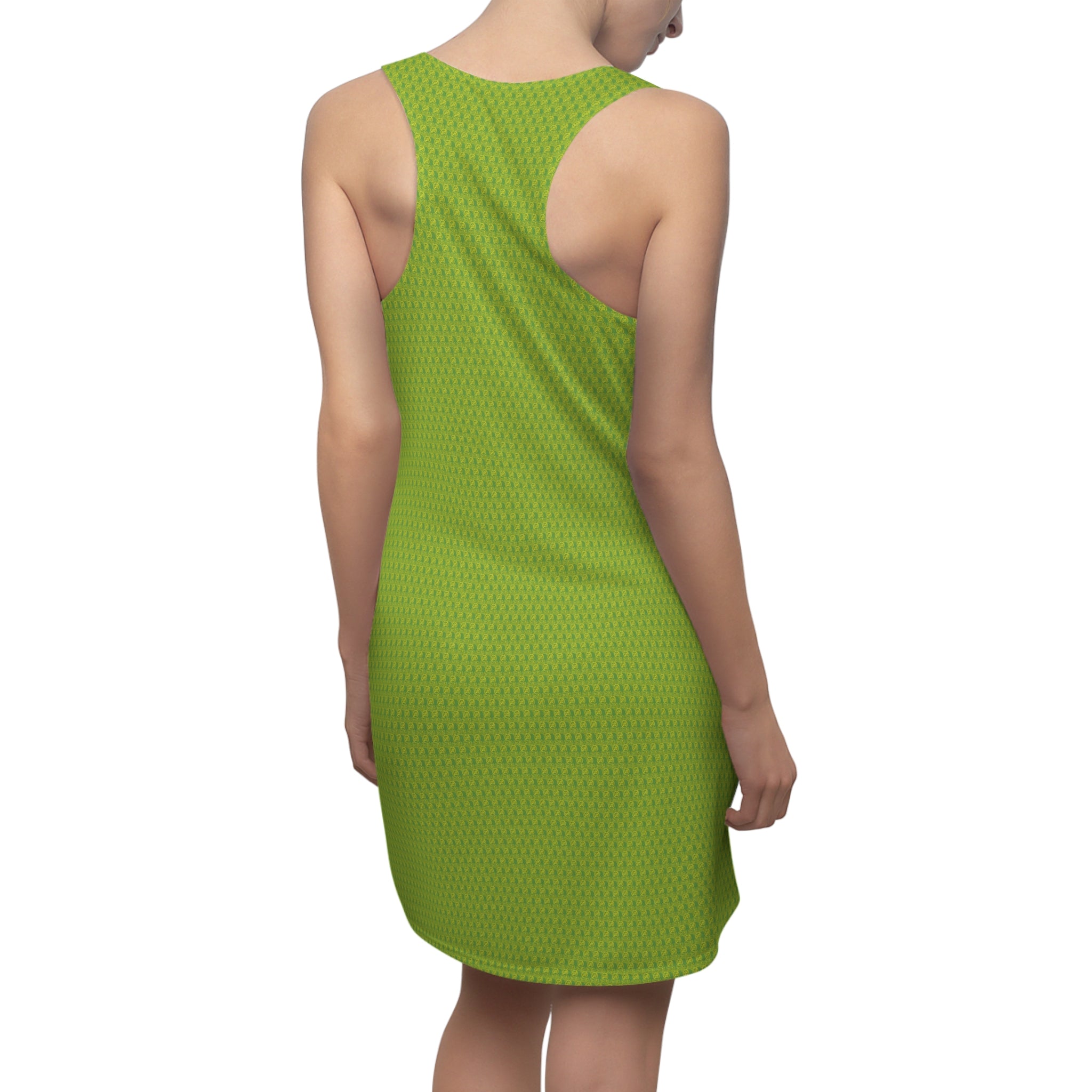 Green Golden fudjt No Kings .5 Chic Racerback Dress
