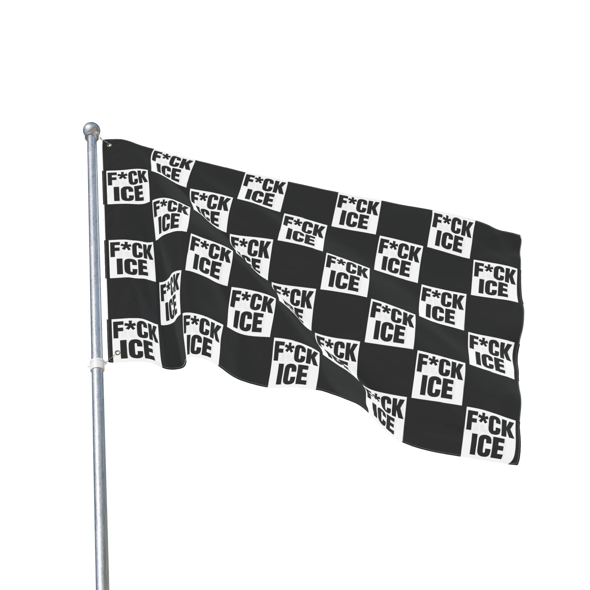 F*CK ICE Protest Flag | Black 36" x 60"