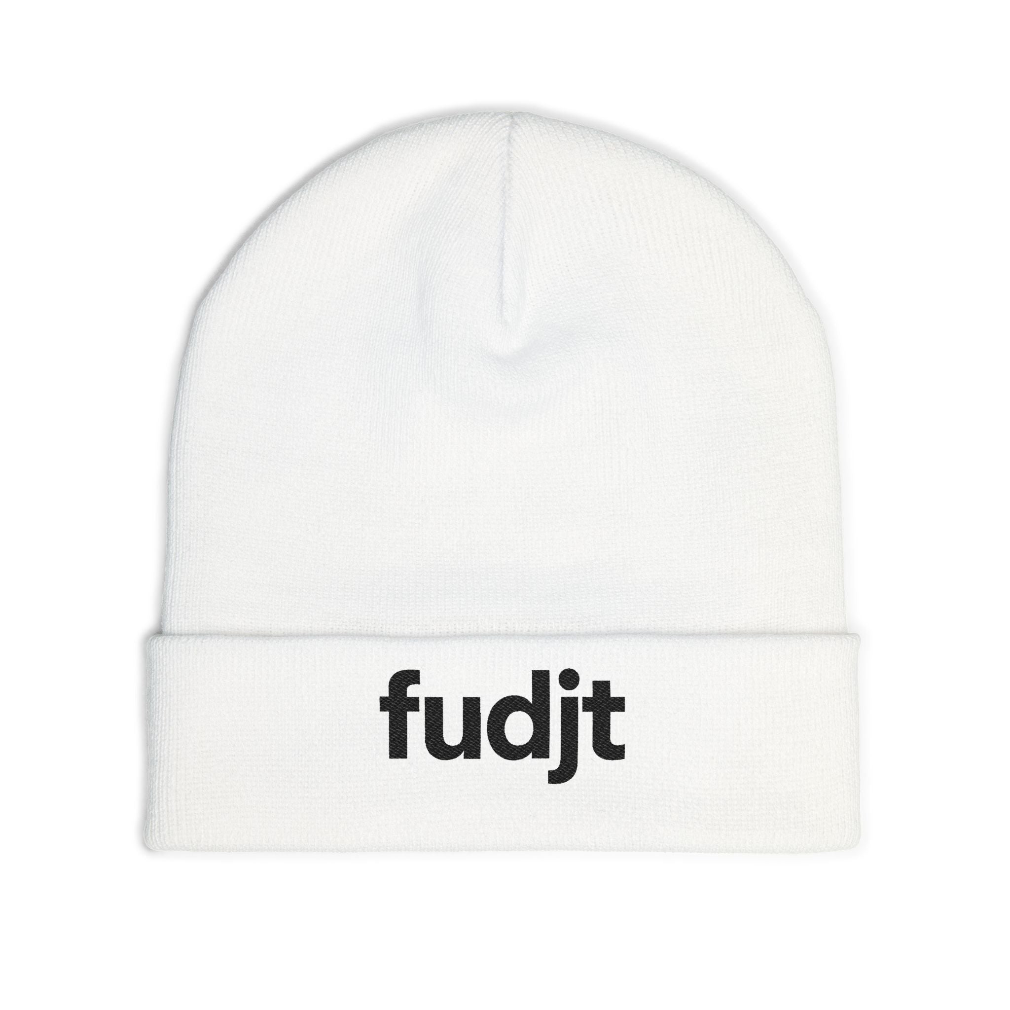 Stylish & Cozy fudjt Knit Beanie | Black Embroidery | 2 Colors