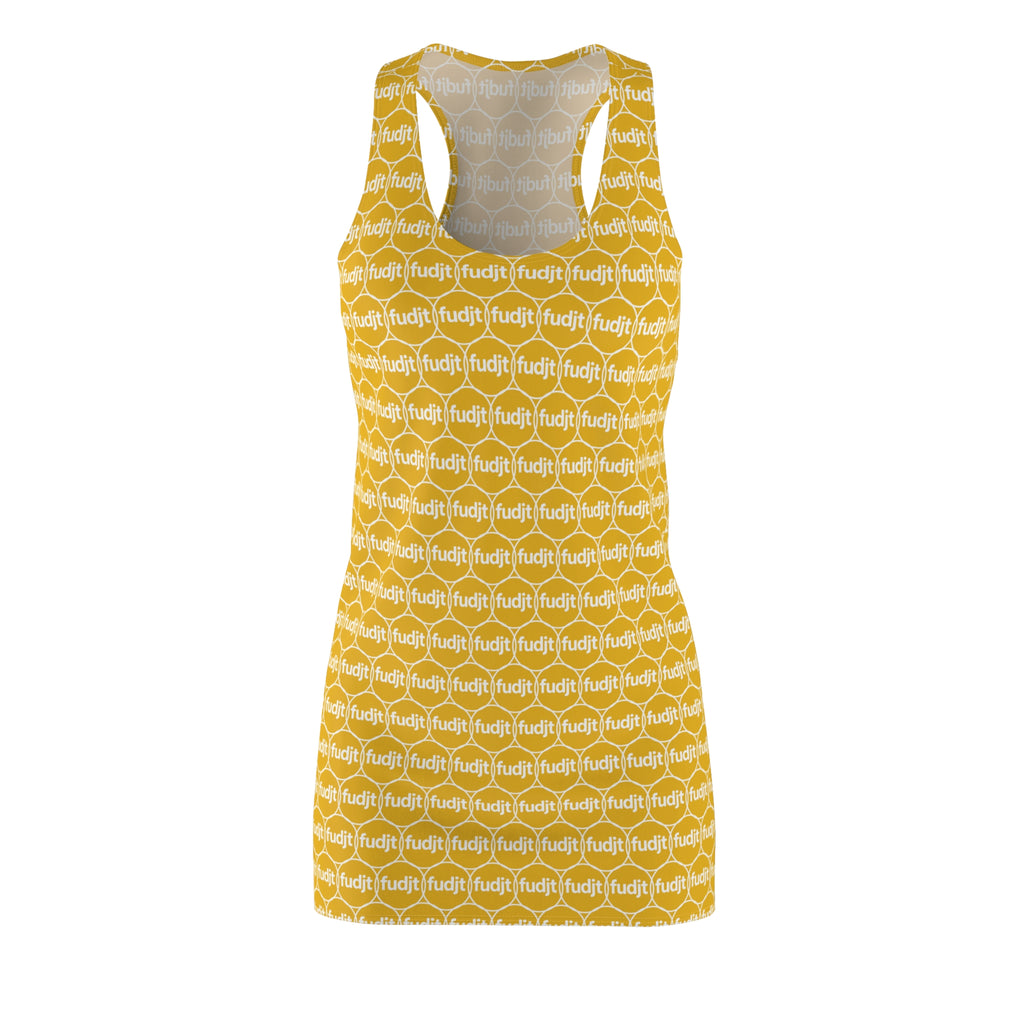 Yellow fudjt Unbroken Chain 2.5 Chic Racerback Dress