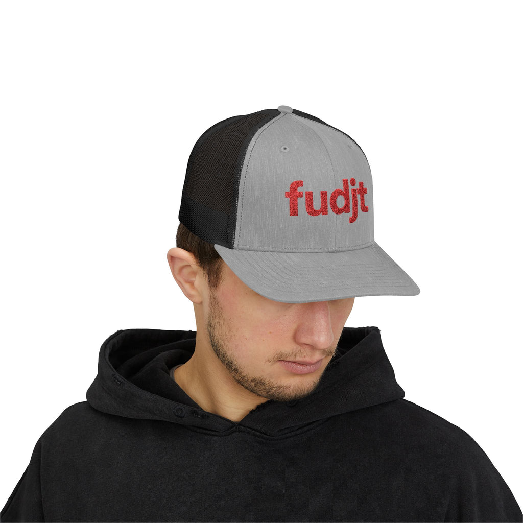 Red fudjt logo Snapback Trucker Cap | 6 Colors