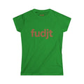 Women's Brown fudjt logo Comfy Stylie Tee | 12 Colors