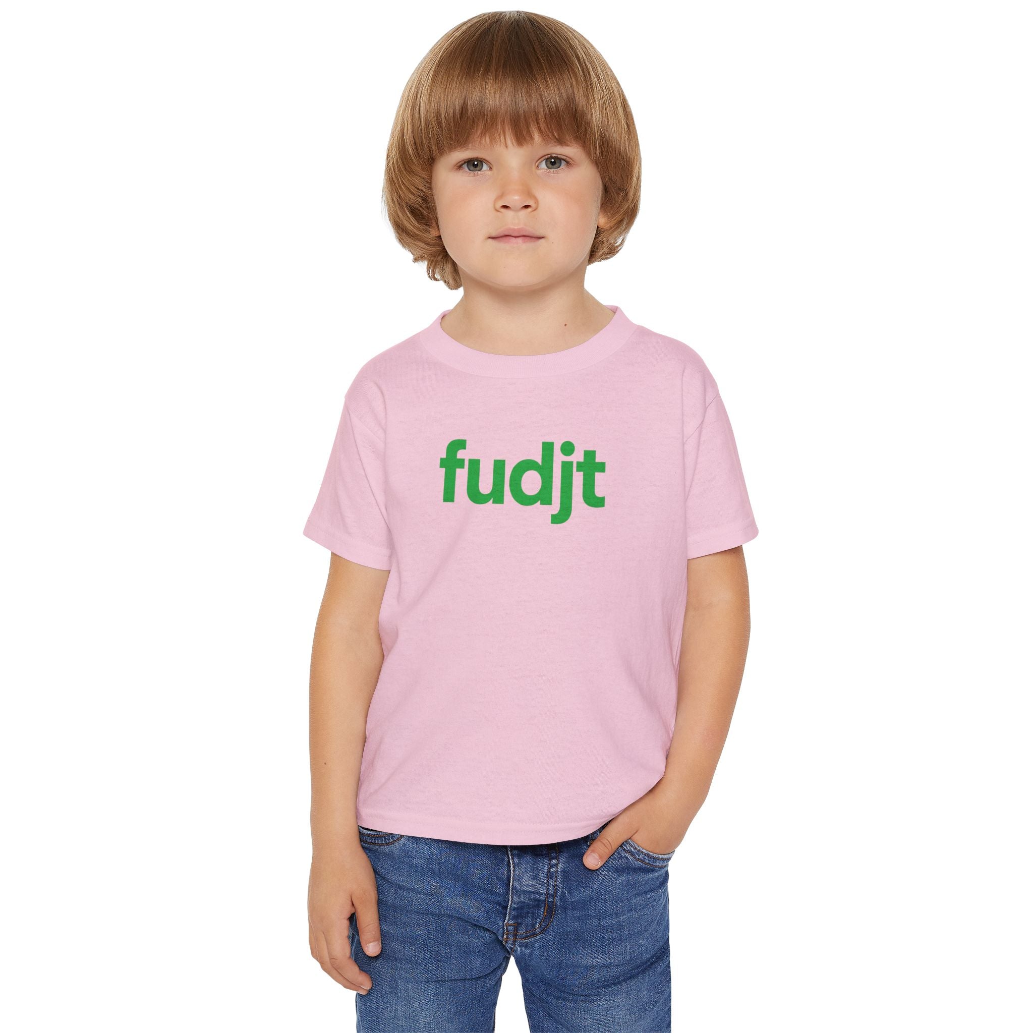 Toddler T-Shirt with Green Fudjt Design | 6 Colors