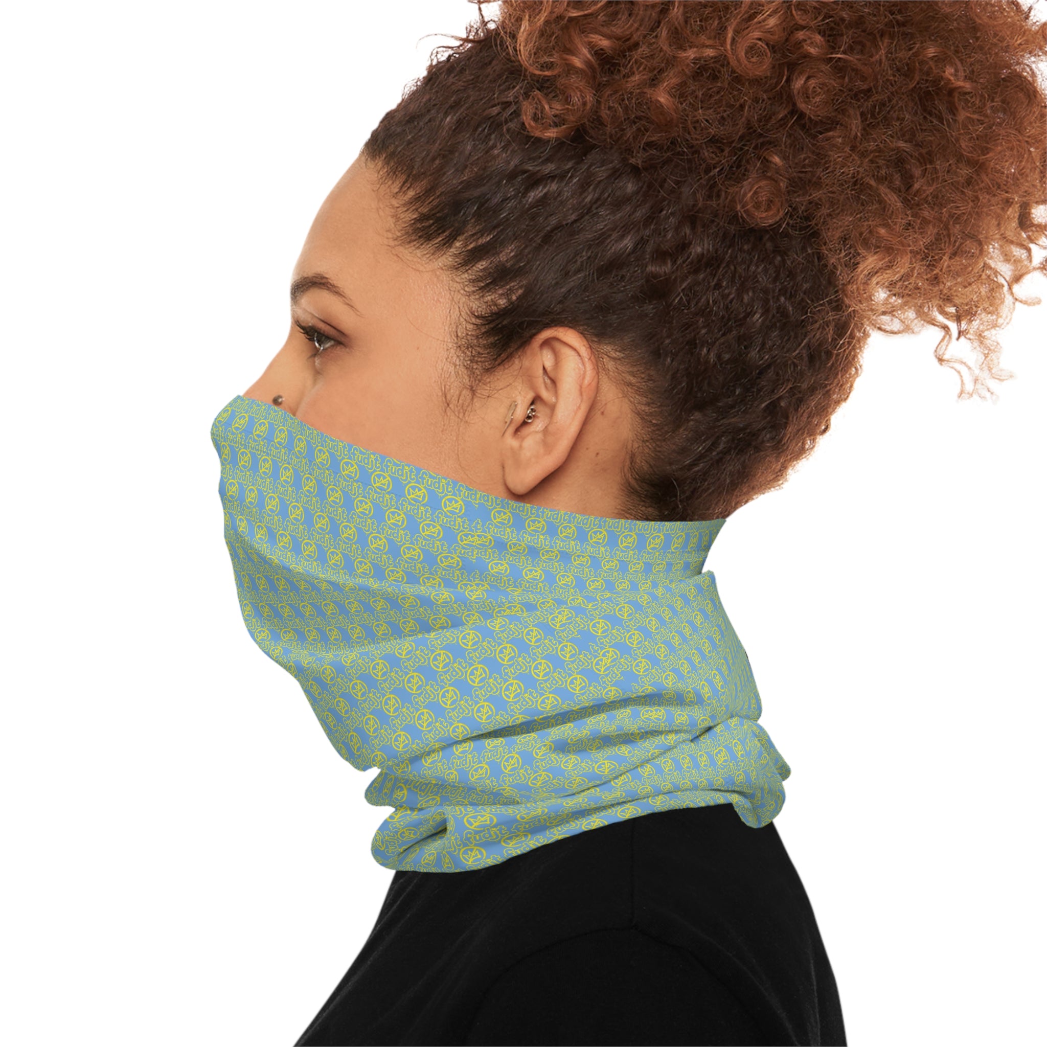 Light Blue Golden fudjt No Kings .5 Neck Gaiter
