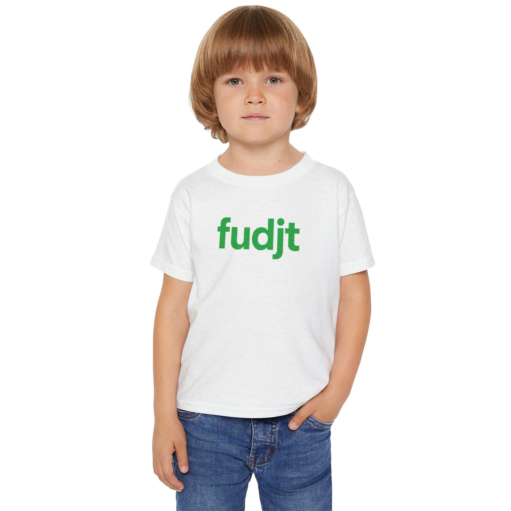 Toddler T-Shirt with Green Fudjt Design | 6 Colors