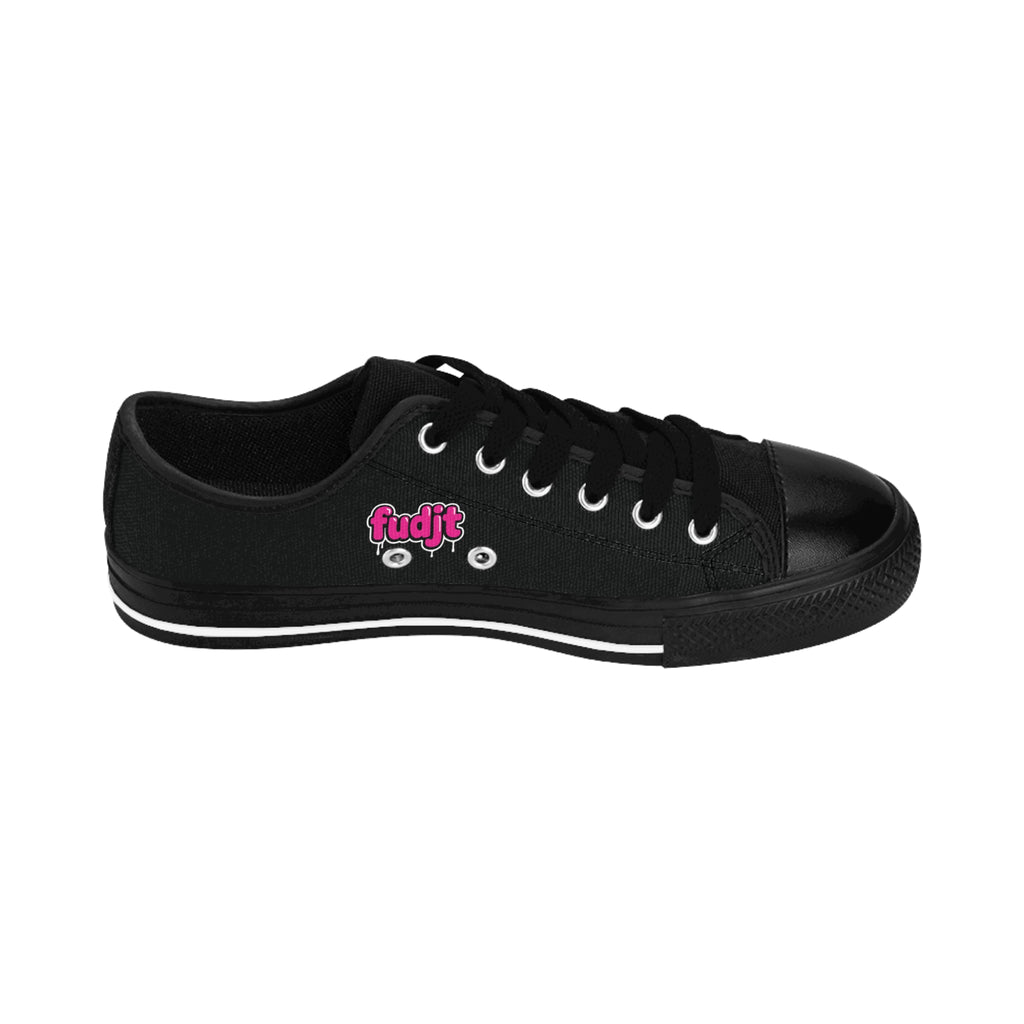 Black fudjt Pink Drip Sneakers | Men & Boys