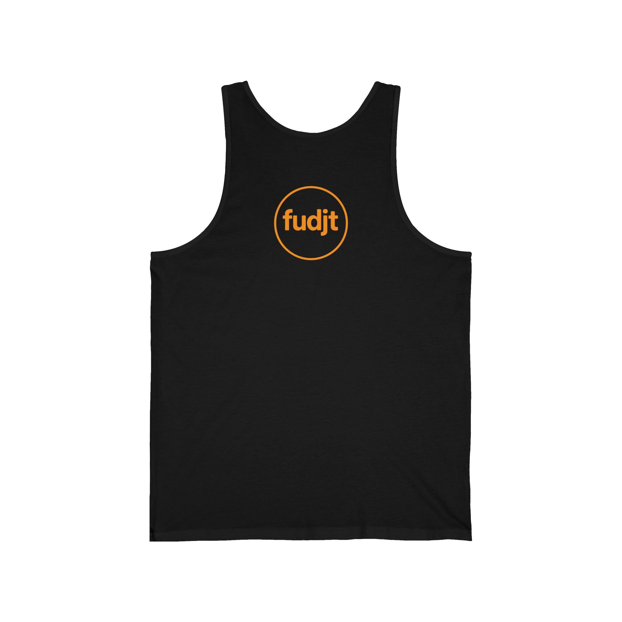Orange fudjt Circle Jersey Tank | Front & Back Graphic | 4 Colors