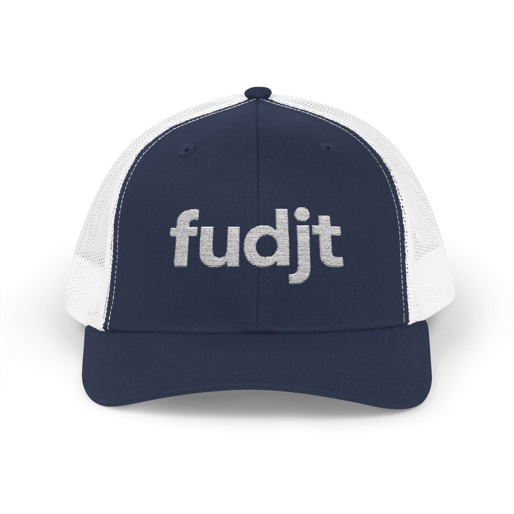 White fudjt logo Snapback Trucker Cap | 6 Colors
