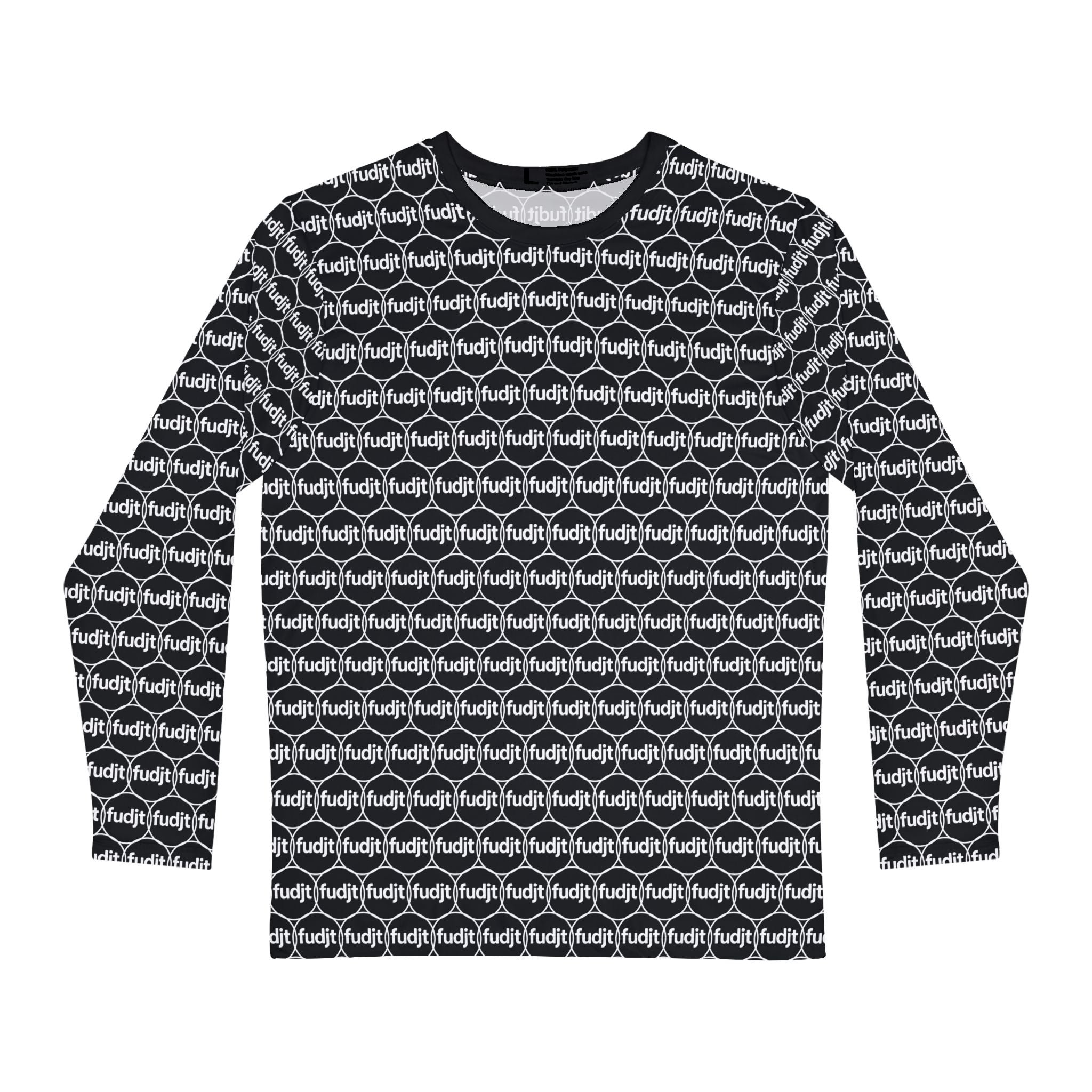 Black & White fudjt Unbroken Chain 2.5 Fluid Vibes Long Sleeve Shirt - FUDJT design - XS