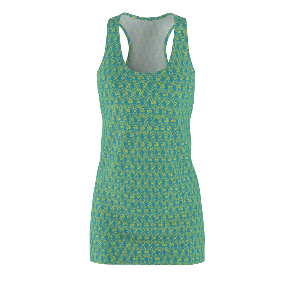 Turquoise Golden fudjt No Kings 1.25 Chic Racerback Dress