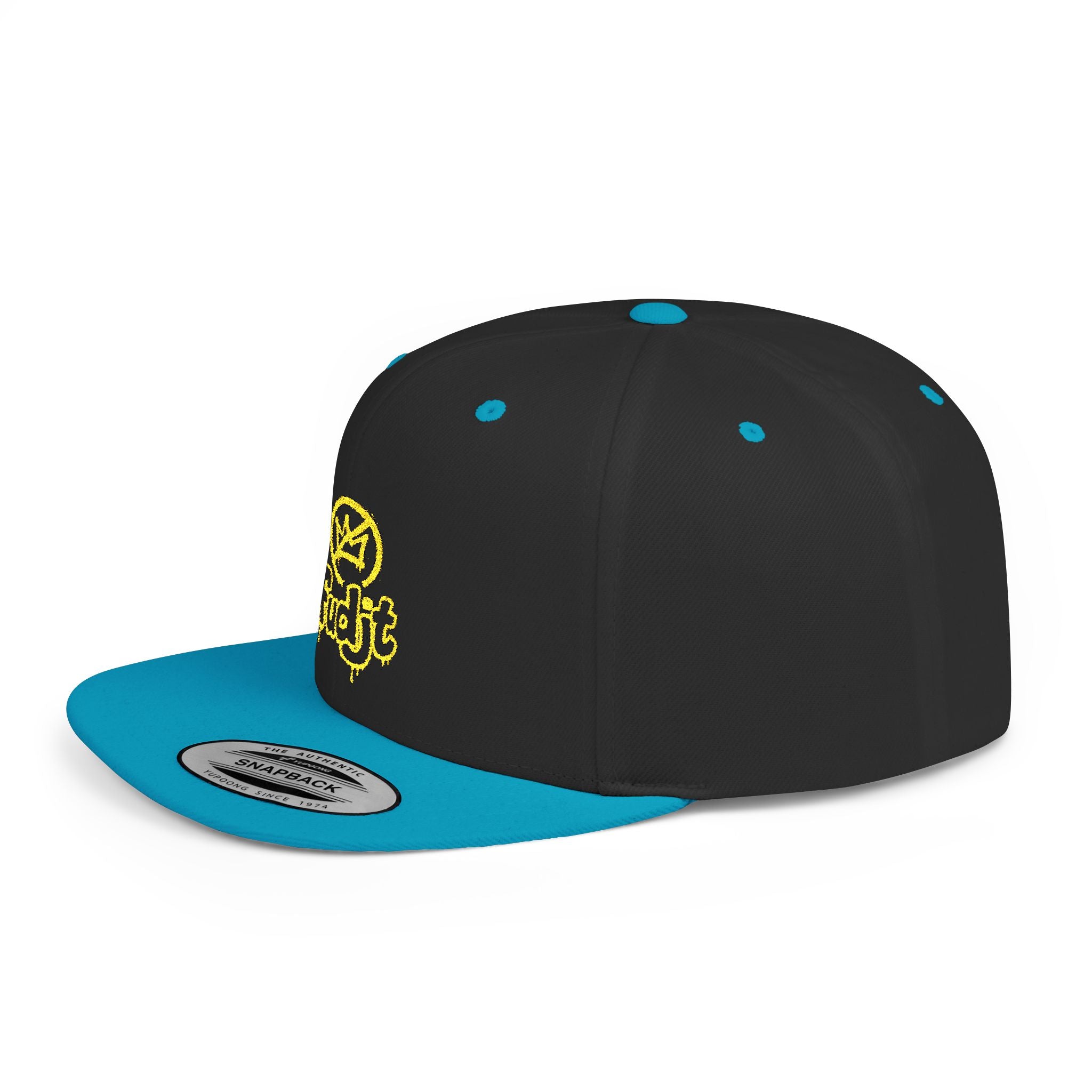 Golden fudjt No Kings Flat Bill Snapback Hat | Embroidered |  14 Colors
