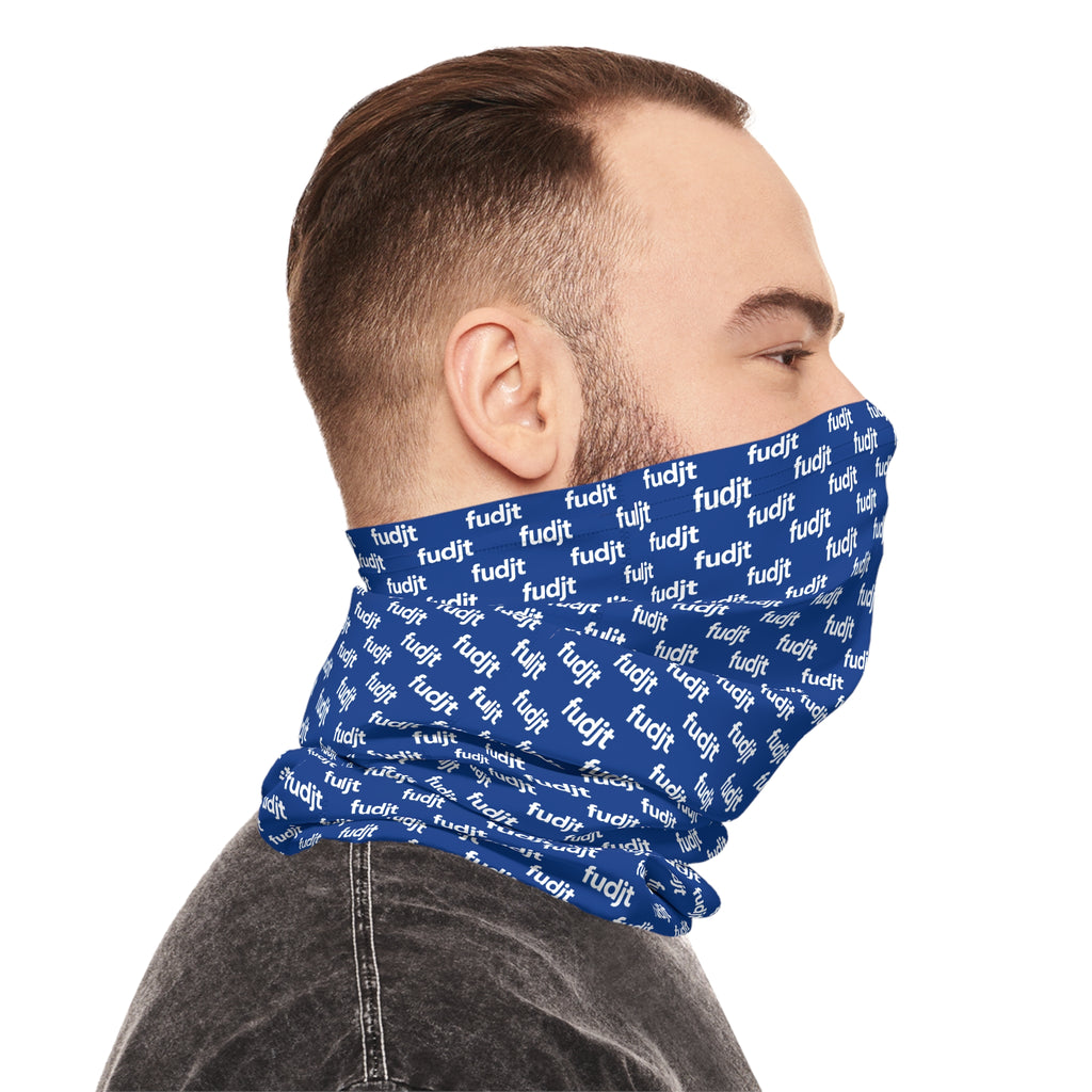 Dark Blue & White fudjt Lightweight Neck Gaiter
