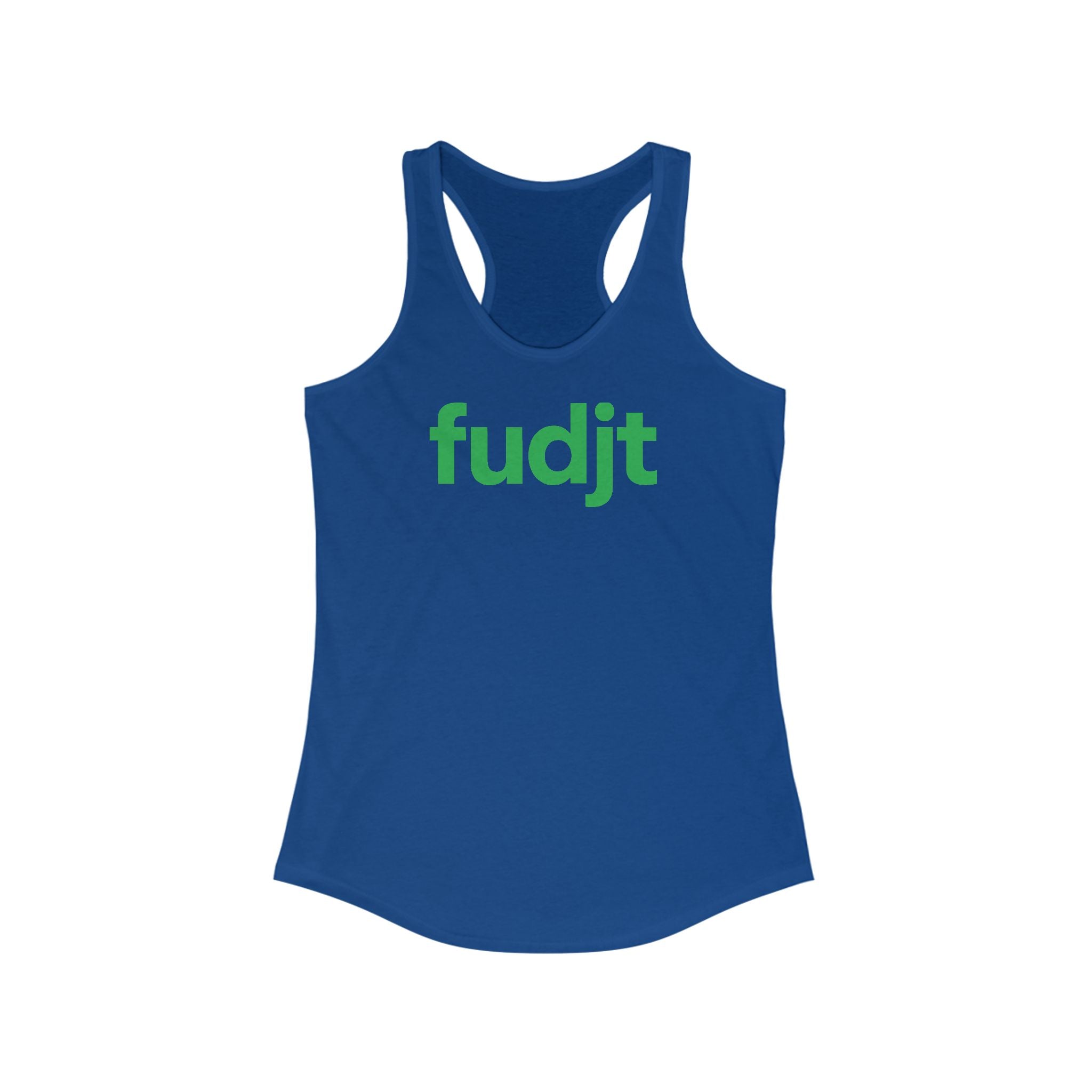 Green fudjt logo Women's Racerback Tank, Perfect Relaxed Fit | 5 Colors