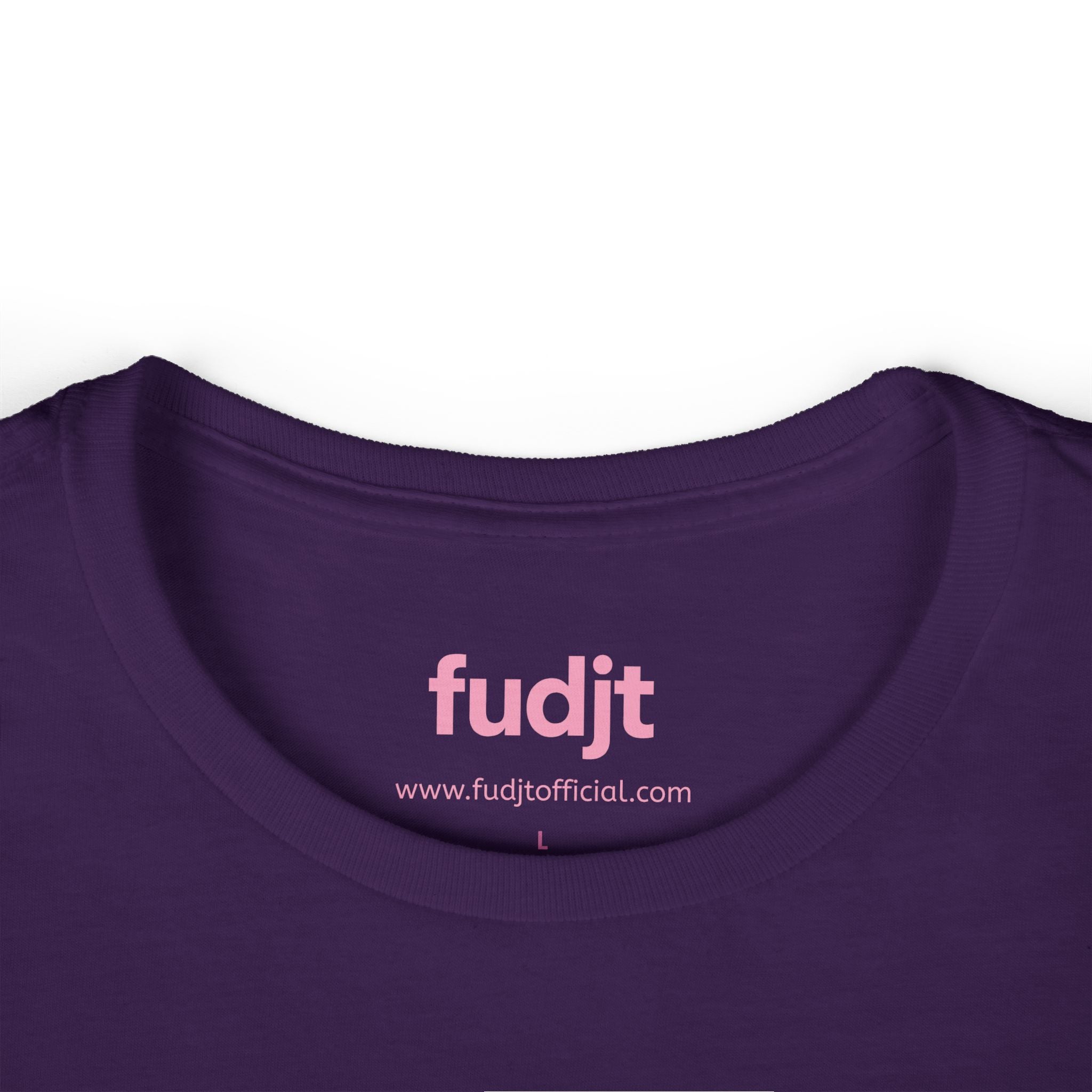 Women's Pink fudjt logo Comfy Stylie Tee | 12 Colors