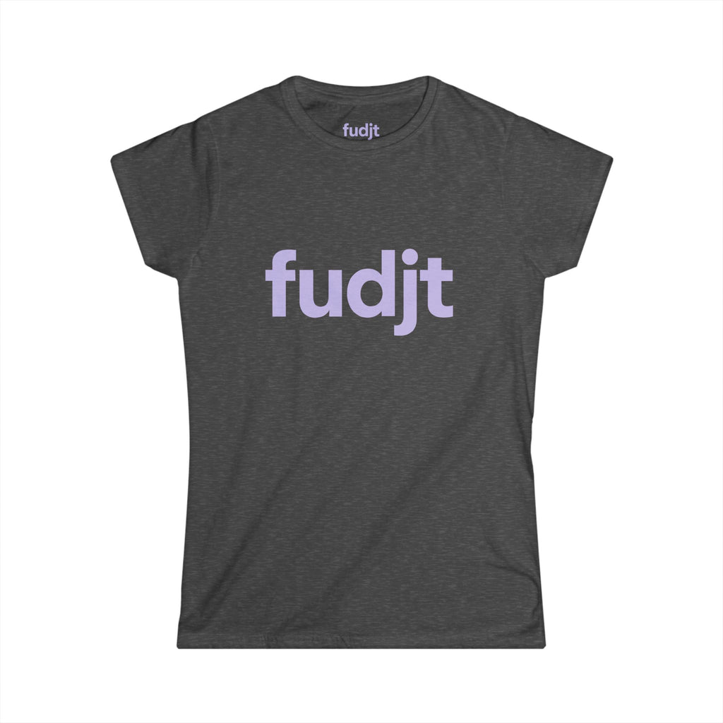 Women's Lavender fudjt logo Comfy Stylie Tee | 12 Colors