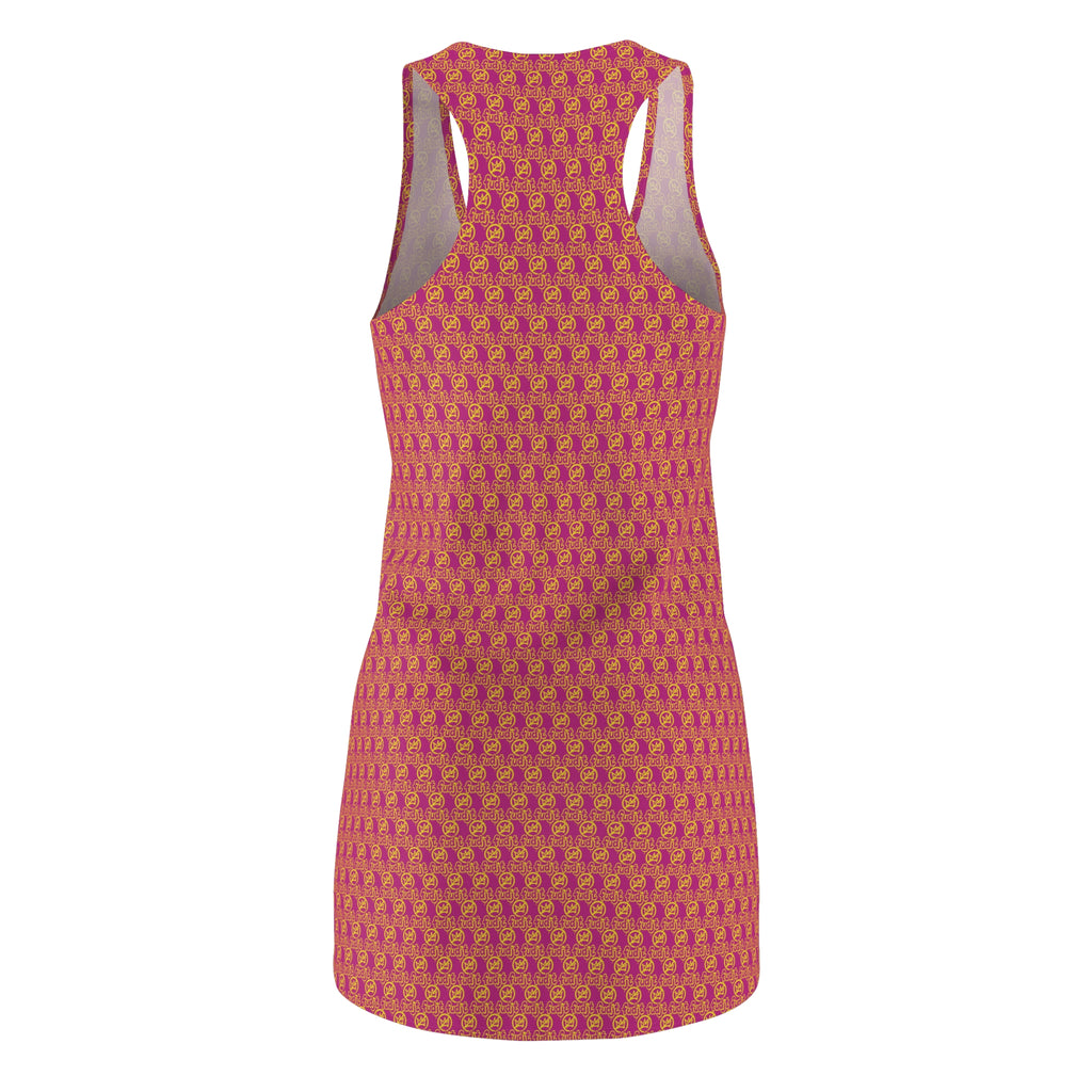 Pink Golden fudjt No Kings 1.25 Chic Racerback Dress