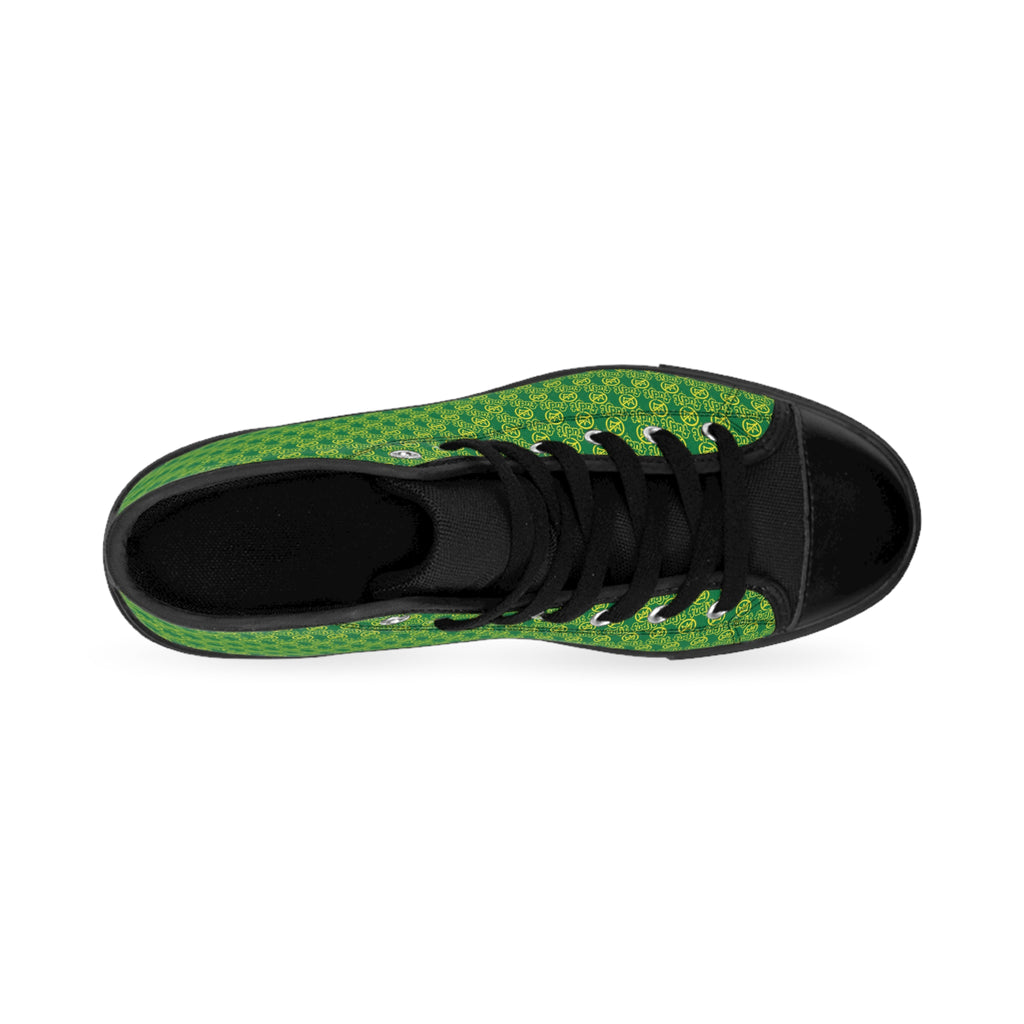 Dark Green Golden fudjt No Kings Street Style Sneakers | Women & Girls .5 High Top