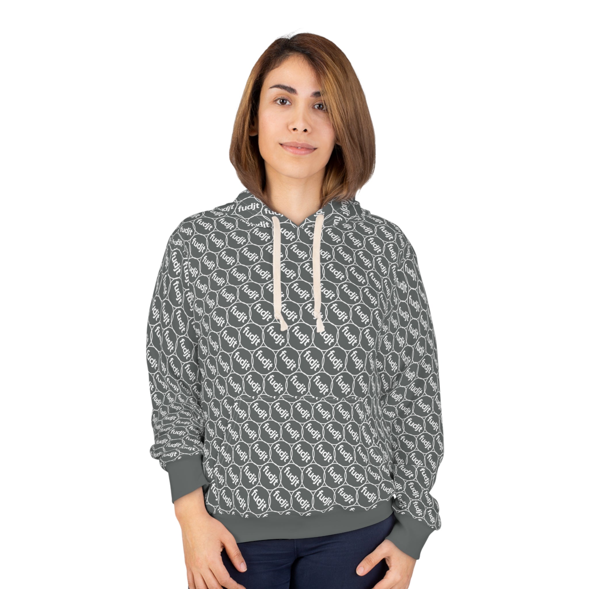 Dark Gray fudjt Unbroken Chain Hoodie | All Over 2.5-45