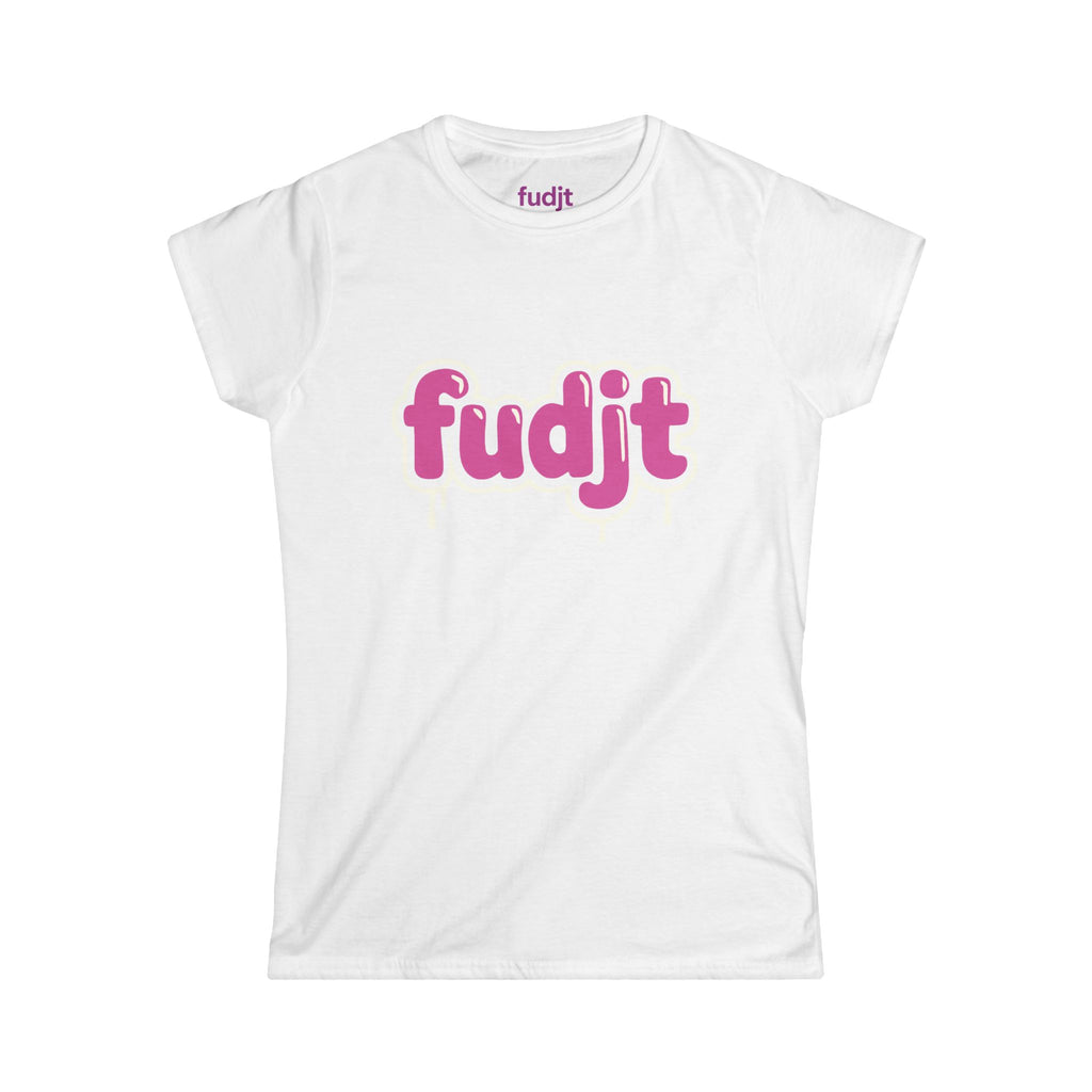 Women's fudjt Pink Drip Comfy Stylie Tee | 12 Colors