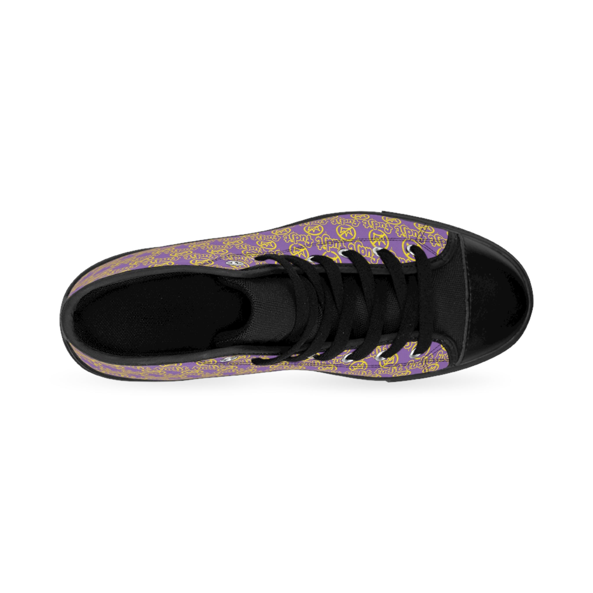 Light Purple Golden fudjt No Kings Street Style Sneakers | Men & Boys 1 High Top