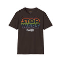 fudjt STOP WARS Everyday Tee - Retro Protest Graphic, White fudjt | 12 Colors