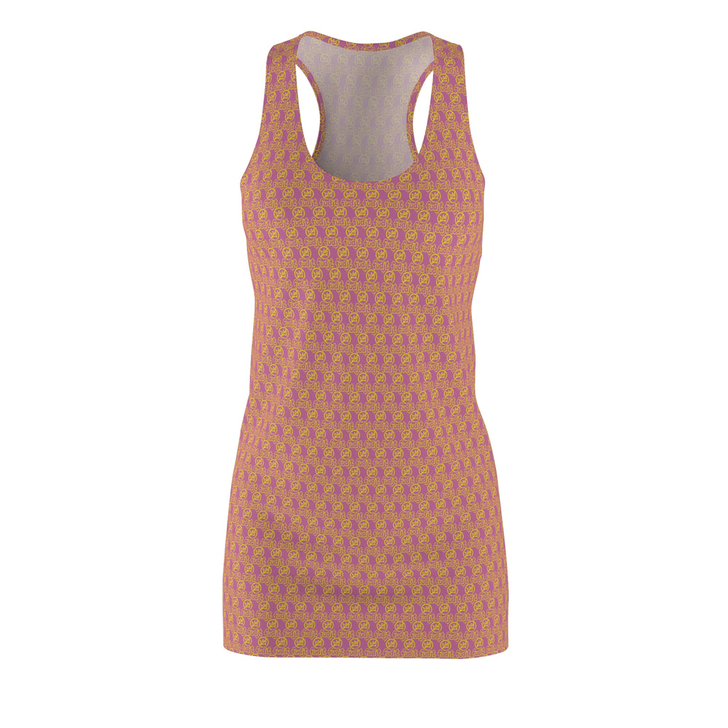 Light Pink Golden fudjt No Kings 1.25 Chic Racerback Dress