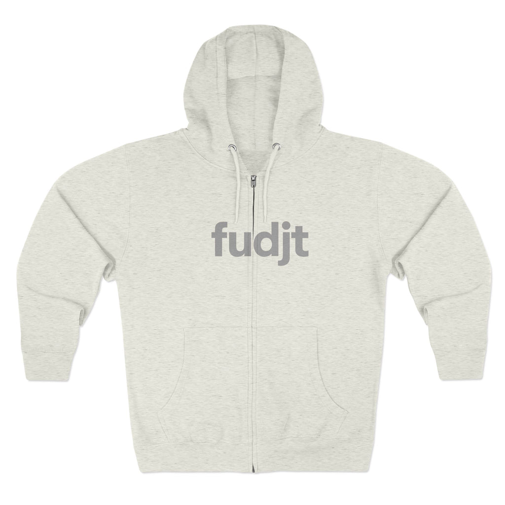 Zip Hoodie with Gray fudjt Design | Cozy Everyday Comfort | 8 Colors